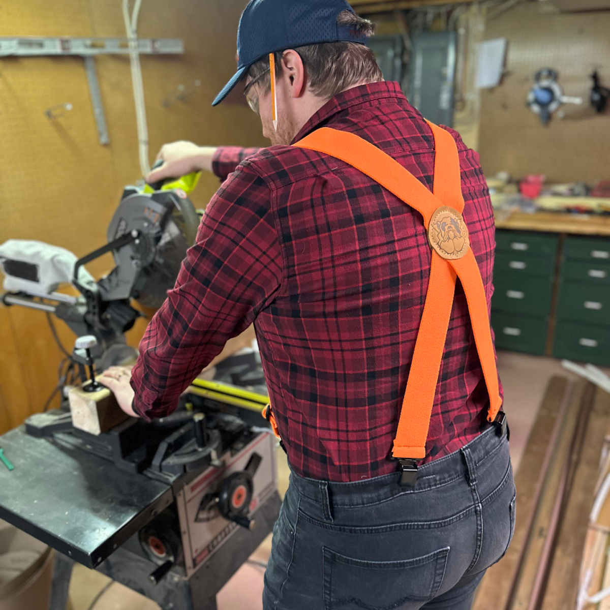 lynn valley orange bulldog suspender